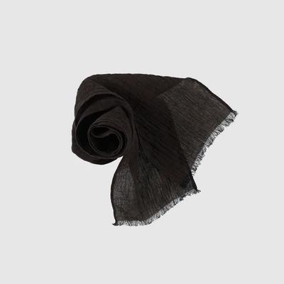 Loom Linen Scarf (Brown)