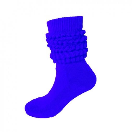 Slouch Socks Cotton Scrunch Knee High Extra Long and Heavy Socks Casual Solid^