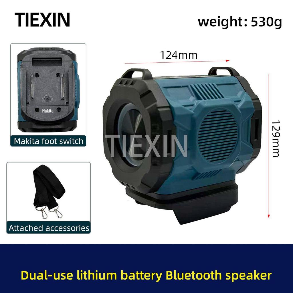 Outdoor Bluetooth Speaker with Stereo Surround Sound and Dual-Use High/Low Tone, Rechargeable Lithium Battery, and DC Head - Model 010261.