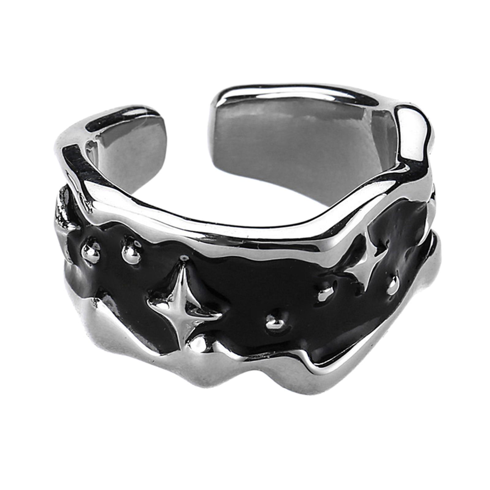 

Fashion Irregular Star Finger Ring Punk Stackable Ring Statement Jewelry Promise Anniversary Ring Christmas Gift