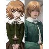 Danganronpa Chihiro Fujisaki Cosplay Kostým JK Uniforma Oblek Dlouhý Rukáv Hnědá Skládaná Sukně Set Dámský Halloweenský Kostým Outfit