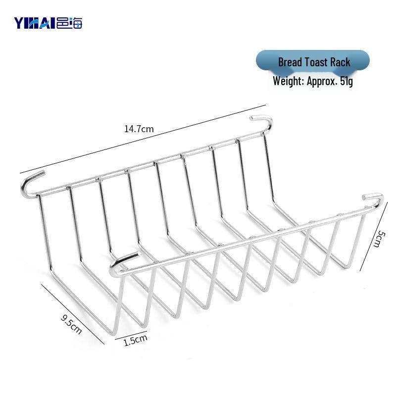 Edelstahl Heißluftfritteusen Zubehör: Toasterständer & Grill für Scheibenbrot