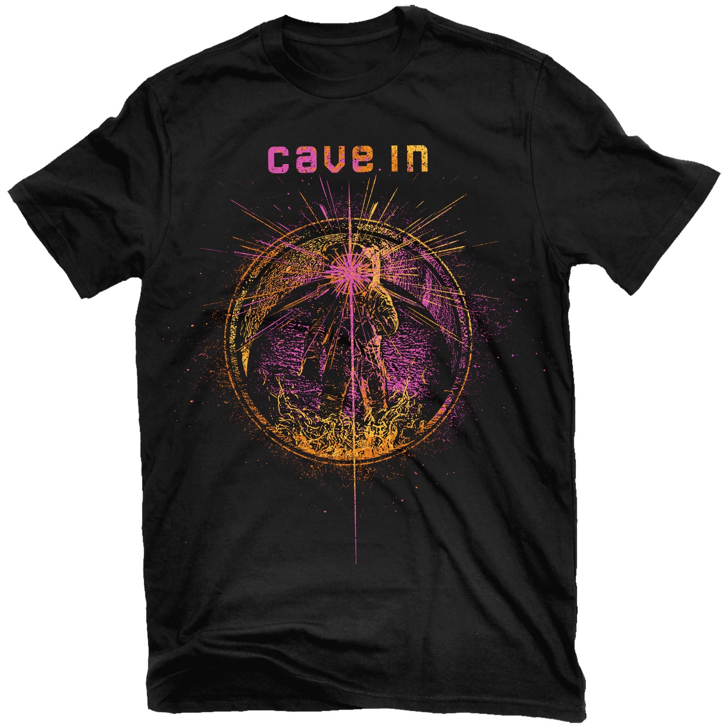 

Art Cave in Until Your Heart Stops Rock Band Graphic Tee Cotton Round Neck Casual Regular Fit Unisex Tshirt Summer Top 4XL