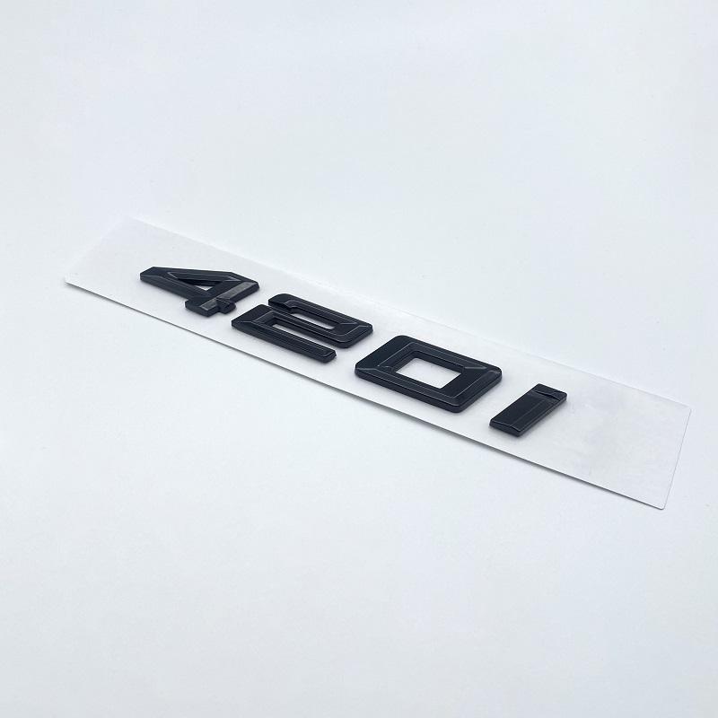 AAXK1 3D Chrome Black 418i 420i 428i 430i 435i 440i Letters Numbers Emblem Sticker Car Trunk Badge F32 F33 F33 F36 G22 G23 Accessories