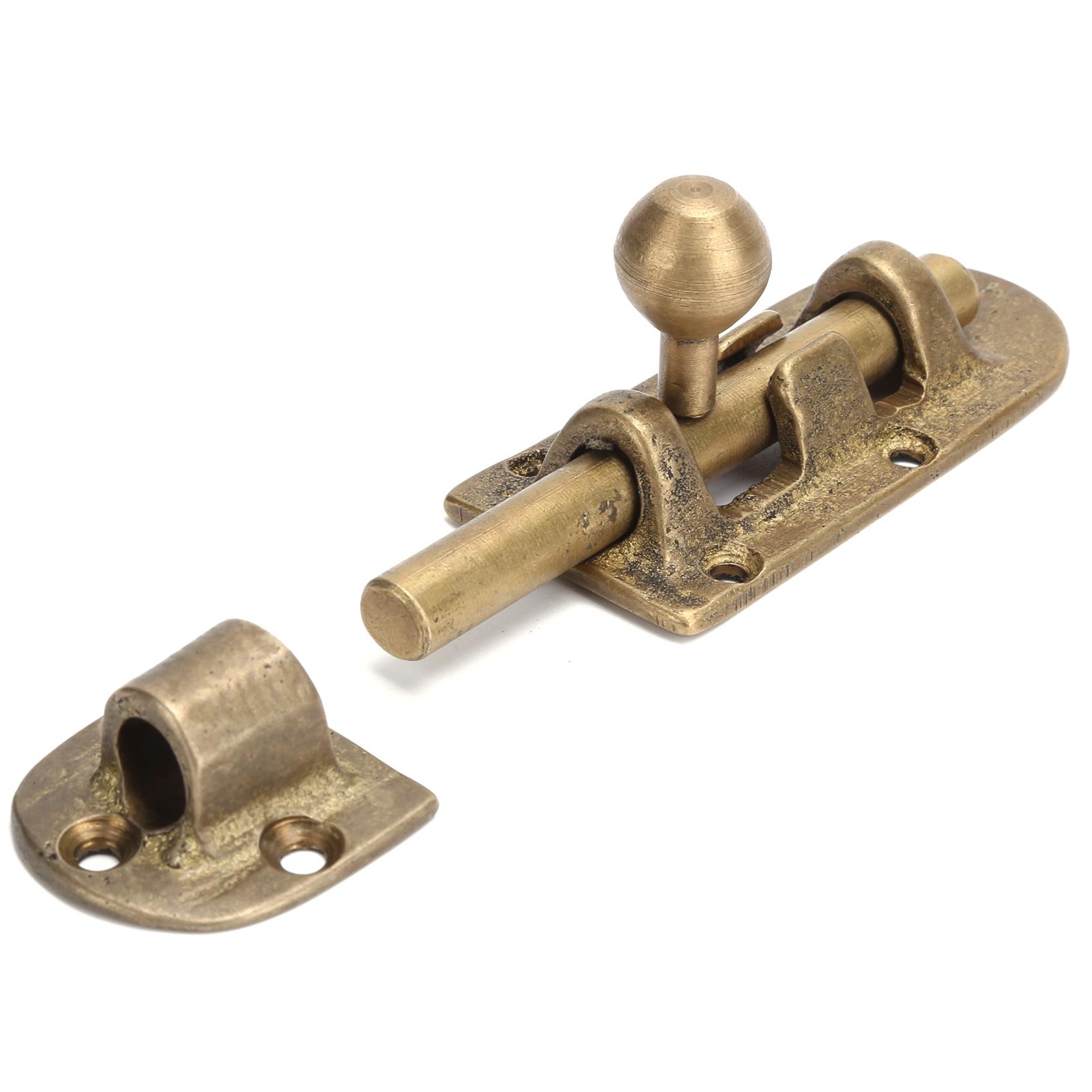 

Vintage Brass Door Latch Antique Door Window Bolts Buckle Sliding Lock Hardware Fittings