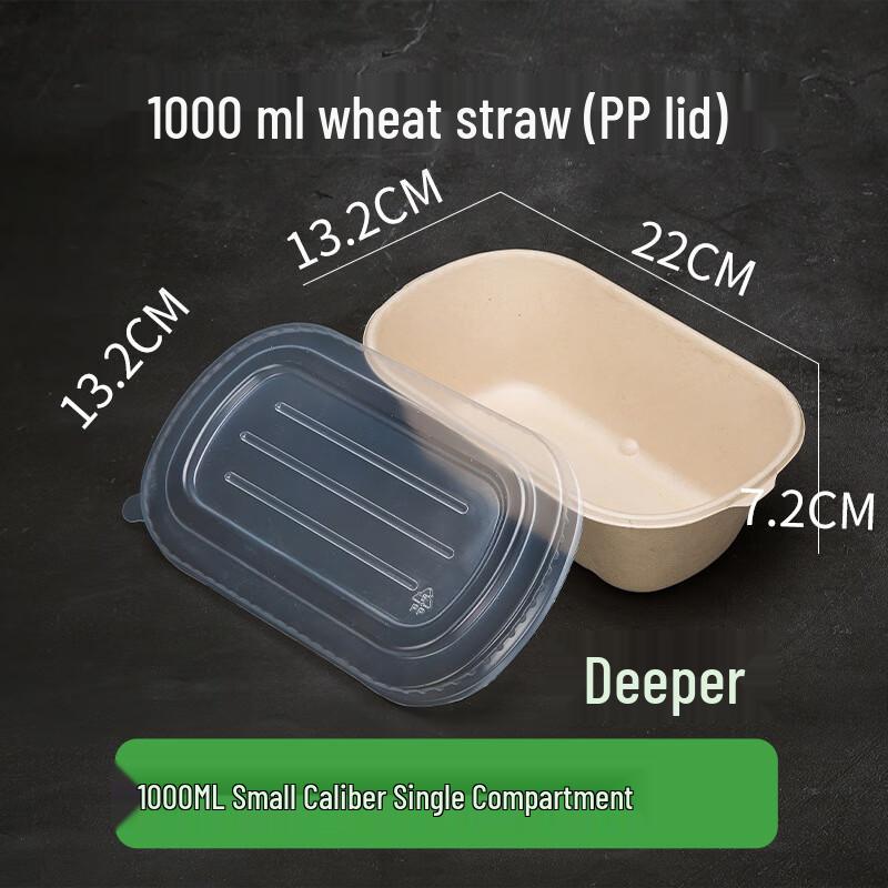 Disposable Pulp Takeout Food Containers with Lids