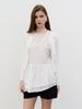 MORELIKEIT Vintage Cut Snap Button Cardigan White