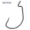 Enhanced Wide Gap Crank Hook - High Carbon Steel, Corrosion-Resistant Texas Rig Soft Bait Hook with Ringed Eye.
