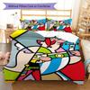 Asterix Bedding Quilt Set Quilt Cover Pillowcase Home Decoration Birthday Gift (1 * Duvet Cover + 2 * Pillowcase, Without Core)