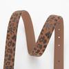 New Women's Genuine Leather Belt Leopard Leather Pattern Retro Versatile Jeans Decorative Belt Women's Style