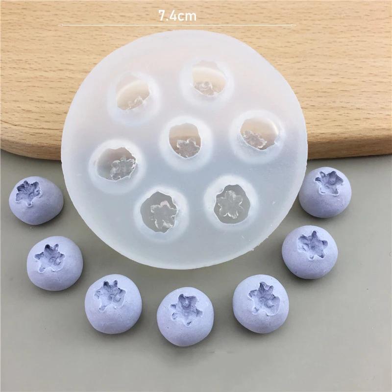 3D Simulation Fruit Fondant Chocolate Mold Blueberry/Raspberry Silicone Candle Soap Mold Cake Decorating Tool Baking Accessories