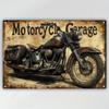 Moto metal interior plaque in the garage in the bar on the wall 20x30cm
