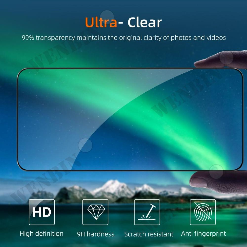 2Pcs Screen Protector For Samsung Galaxy S26 S25 S24 Ultra Plus Fingerprint Unlock Tempered Glass