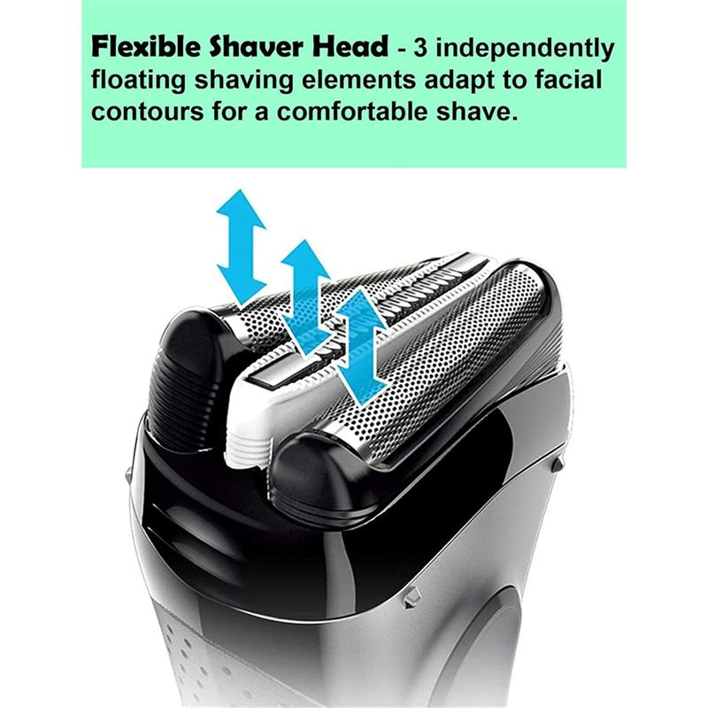

A65T-32B Shaver Blade For Braun Proskin Electric Shaver Wet And Dry Head 3040S 310S 340S-4 3000S Foil And Cutter