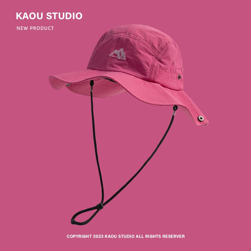 

Новые японские шляпы-ведра, подходящие по цвету, женские, летние, для активного отдыха, быстросохнущие, дышащие, для альпинизма, защиты от солнца, мужские кепки 55-58cm розы красного