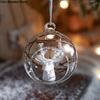 Elk/Santa Claus/Snowman Christmas Hanging Glass Balls Transparent Cartoon Christmas Tree Pendant Resin
