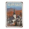 Metal Sign Slovakia Tin Signs Vintage Home Manhole Bar Garage Coffee Shop Decoration Tin Signs 8x12 Inch Wall Decoration