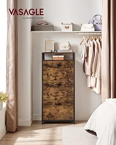 Szafka Na Buty Z 3 Otwieranymi Drzwiami, Półką Do Przechowywania Z Otwartą Przegrodą, Wewnętrznymi Przegródkami, Na 15-18 Par Bu