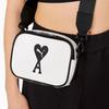 New PUMA AMI PARIS Collaboration Polyurethane Small Square Bag Camera Bag Shoulder Bag Crossbody Bag Regular Unisex White 078907-01