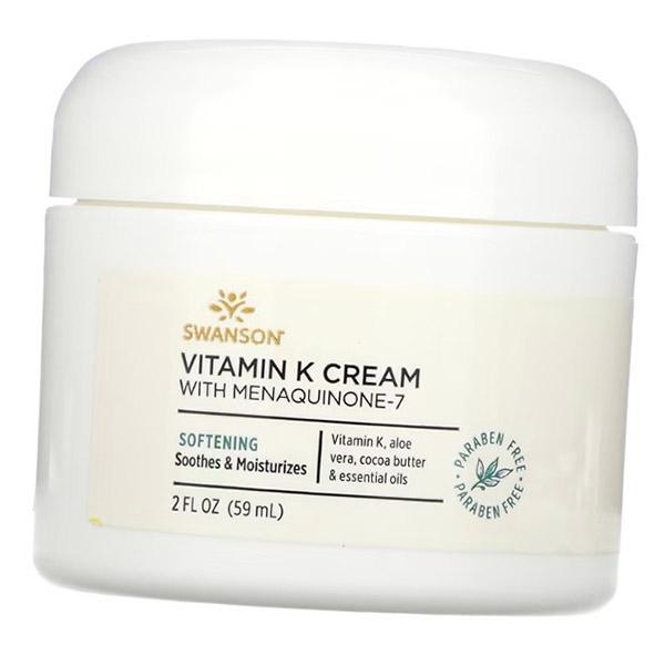 

Крем для кожи, Vitamin K Cream with Menaquinone-7, Swanson 59мл (43280031) 59ml