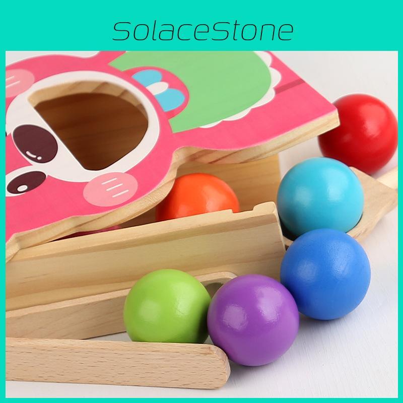 Wooden Bead Lotso Feeding Game Educational Toy For Kids Cognitive Enhancement