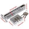 Car Anti-Theft Brake Clutch Lock, Car Security Protection Safety Tool, Automobile Hidden Brake Throttle Pedal Lock with 3 Keys