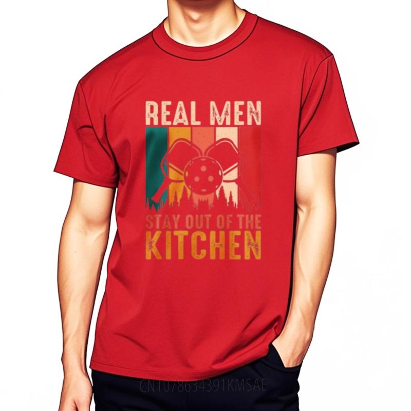 

Unisex Tshirt Breathable For man O Neck tshirt Cotton Real Men Stay Out Of The Kitchen Cool For her tees Trendy Tshirt S