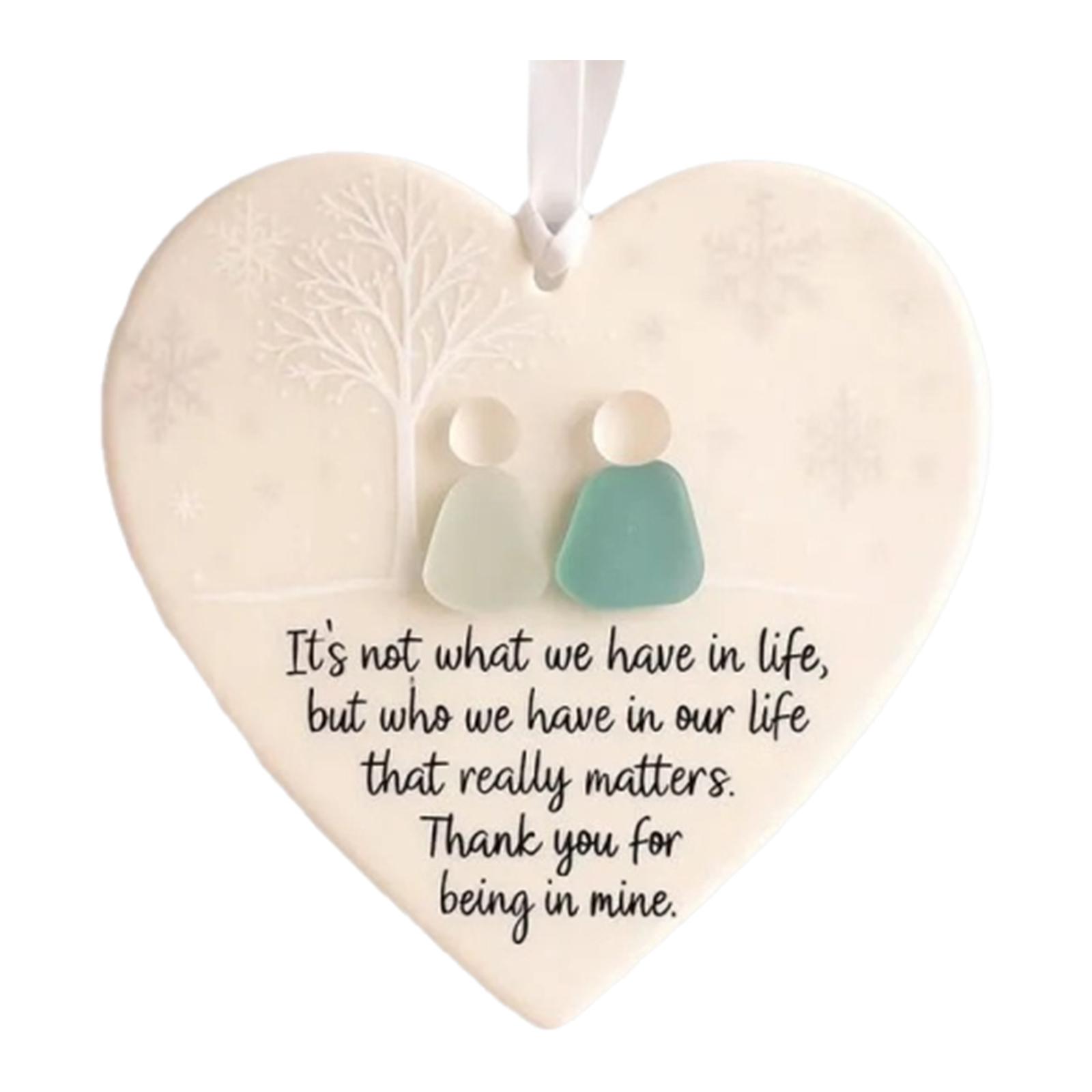 Декор дружбы из морского стекла в форме сердца Вечная дружба Памятный сувенир-сердце Вечный памятный сувенир Сердце Подвеска для друга