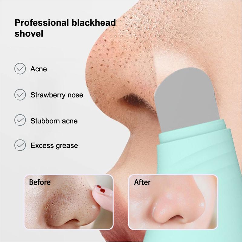 Nástroj na odstraňování černých teček z obličeje Škrabka na obličej pro hloubkové čištění Obličejové akné Stěrka na make-up Odstraňovač černých teček z nosu Nástroj pro péči o pleť