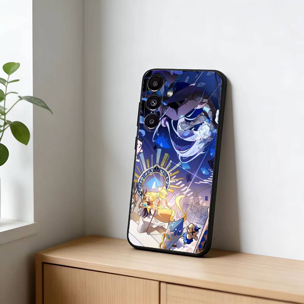 S-Shadow M-Milk Cookie Phone Case For Samsung Galaxy A20,21s,22,31,32,52,53,72,73,80,91 Soft Black Shell