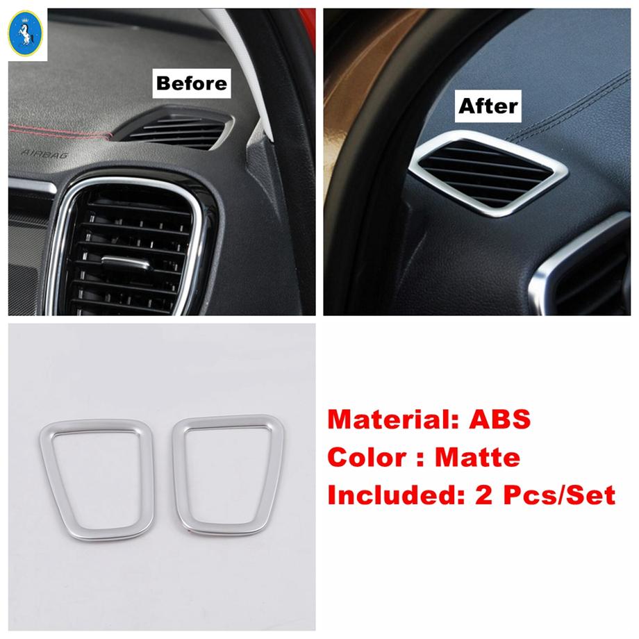 

Matte Car Dashboard Pillar A Air AC / Water Cup Holder / Lights Control Panel Cover Trim For KIA Sportage 2016 - Model J