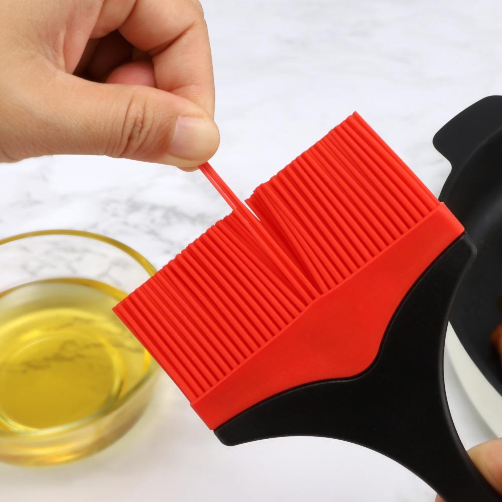 2PCS Widened Barbeque Brush Detachable Pastry Brush Extra Large Silicone Basting Brush  Baking