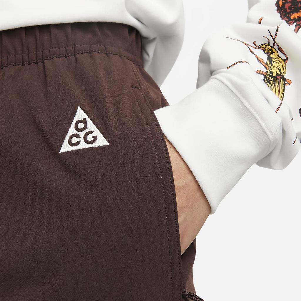 Nike Solid Color Logo Drawstring Casual Pants Men Bottoms Burgundy DR4792-227
