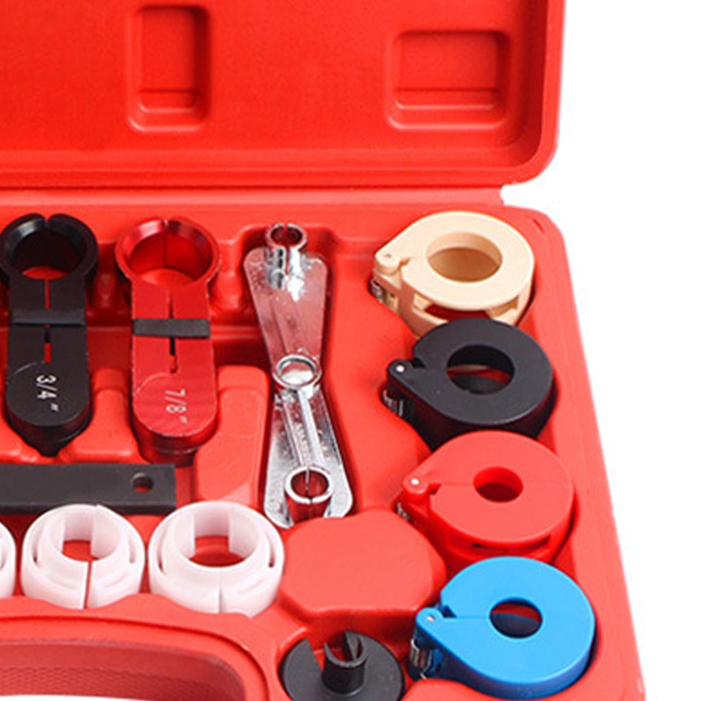 22Pcs Quick Disconnect Tool Set Universal Aluminum Alloy AC Line Disconnect Tool Kit for Vehicles