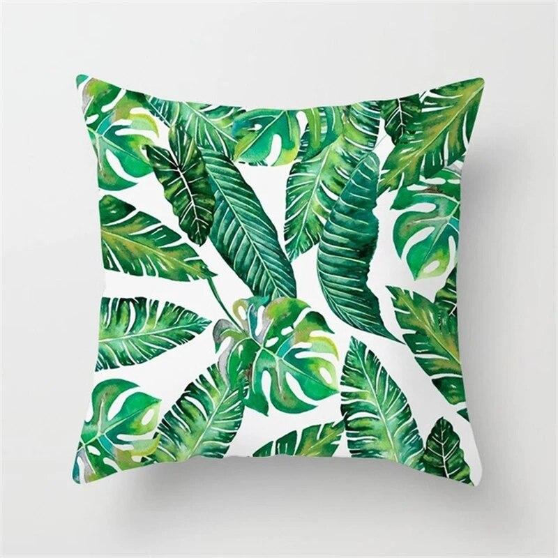 Tropical Summer Beach Style Coconut Tree Print Pattern Sofa Cushion Cover Pillowcase Home Party Car Bedding