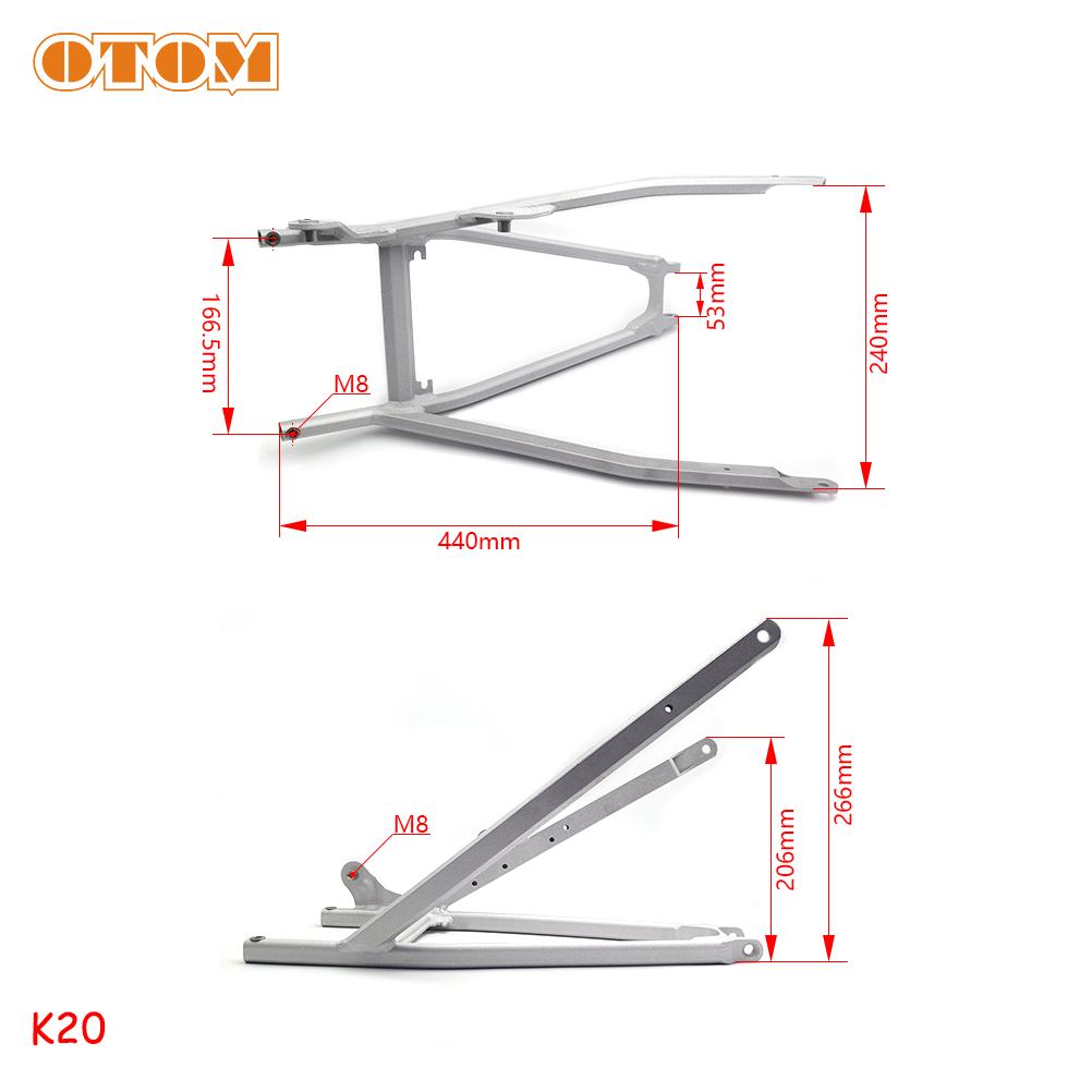 For KTM 2017-2023 Motorcycle Subframe EXC EXC-F SXF XC-F XCF-W 150 250 350 450 500 Dirt Bike Aluminum Alloy Rear Seat Stay