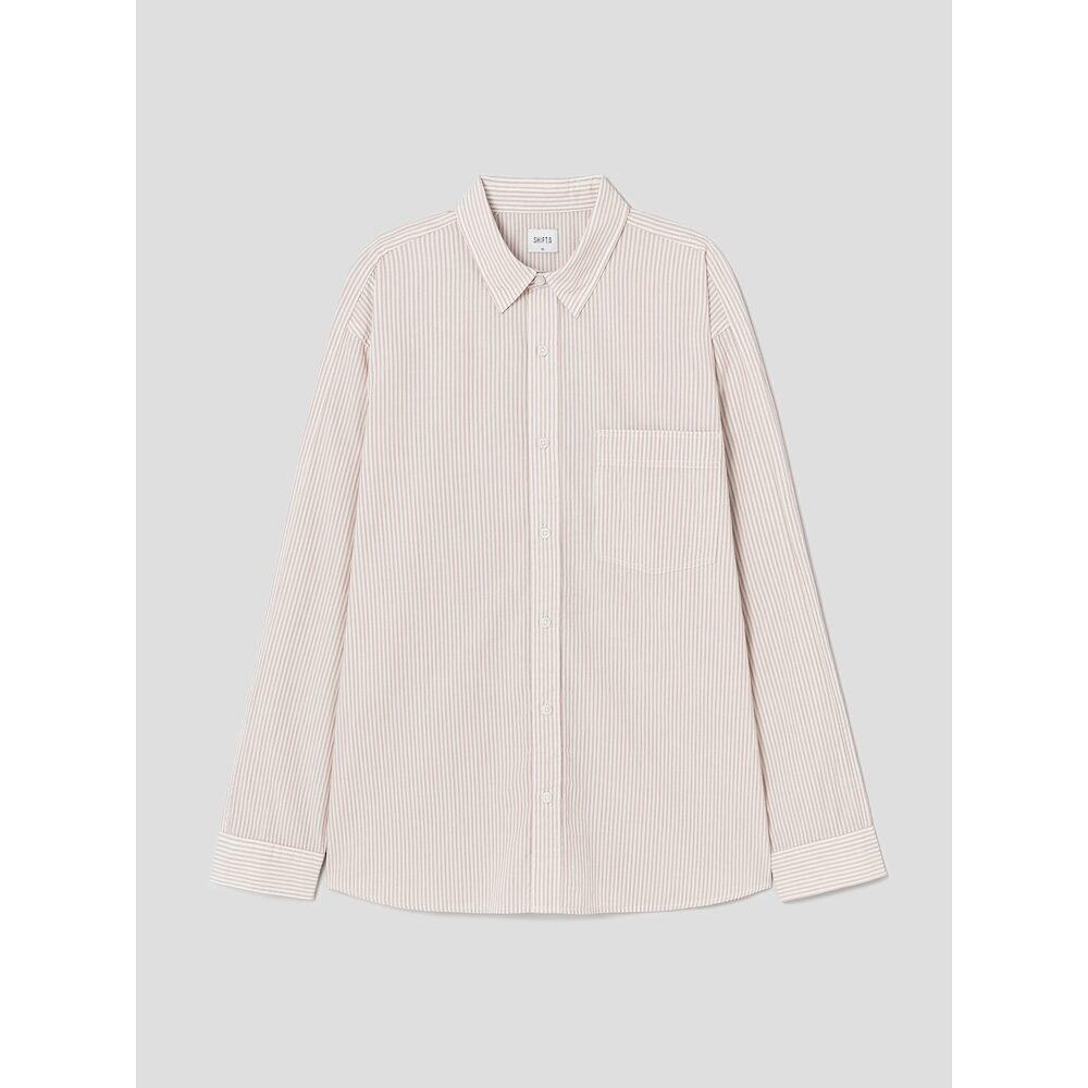 Рубашка с полосками G Stripe Cloud Бежевая Beige/095