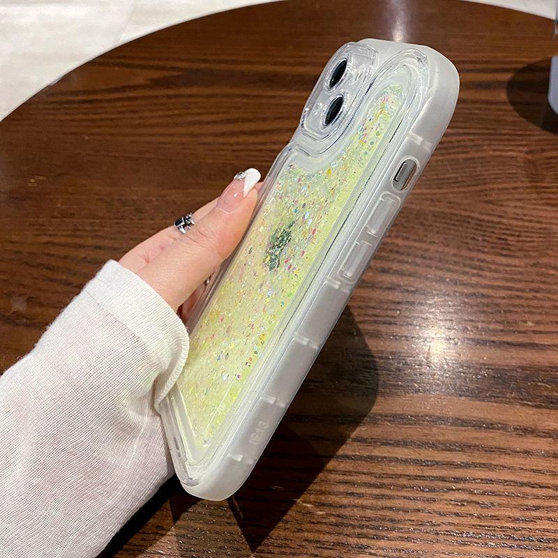 Ins Clear Moale Husa Telefon Bling Glitter Husa Telefon pentru Iphone 14 13 12 11 Pro Max Husa transparenta rezistenta la socuri