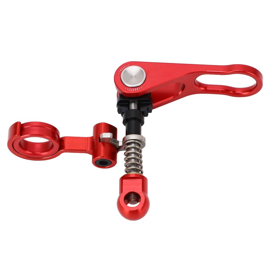 Quick Release Bike Seatpost Clamp Handle And Rear Frame Clip Aluminum Alloy for Brompton Folding Bike Anodize Red
