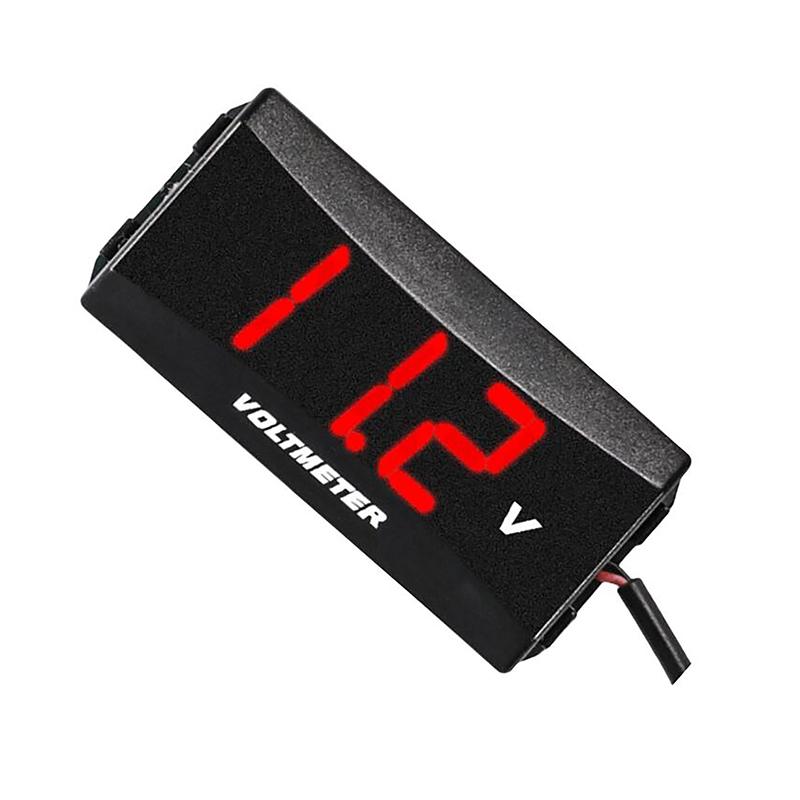 New 1PC Car Audio Gauge LED Display 12V Meter Waterproof Voltage Gauge Meter DC 12-60V Car Digital Voltmeter
