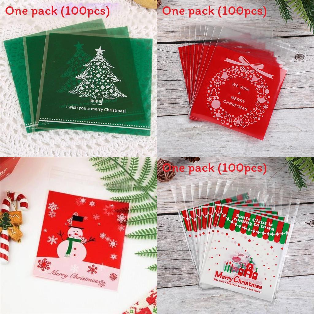 Christmas Selfsealing Food Bags With Oxidationresistant Design For Sweets And Hard Candies