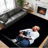 Ed Sheeran Print Crystal Velvet Plush Rug Anti?Slip Wear?Resistant Floor Carpet For Indoor Household Home Decoration
