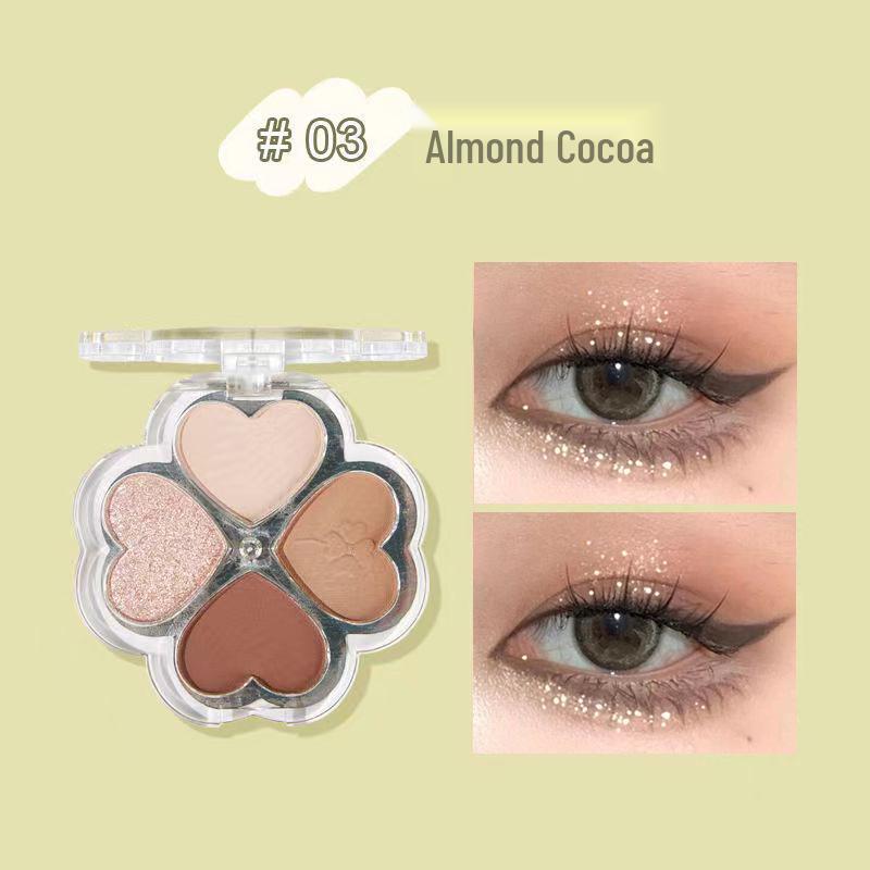 

Палетка четырехцветных теней для век «Счастливый четырехлистный клевер»: Легко наносится, не размазывается, матовый финиш для начинающих.