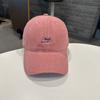 Korean new letter embroidery polished soft top baseball cap women's spring and autumn fashion simple versatile cap