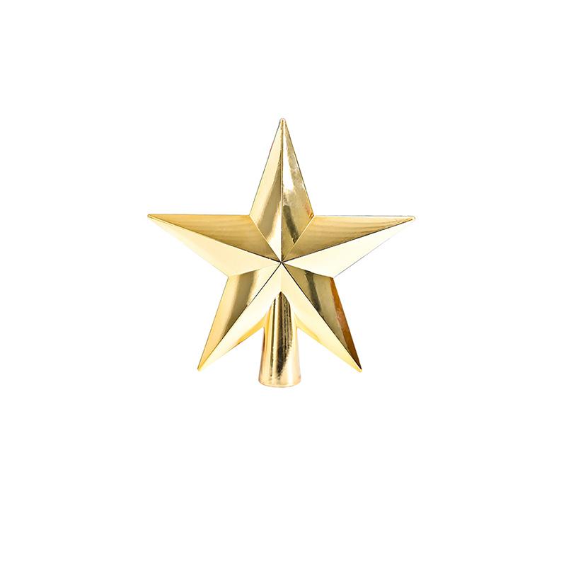 20cm Christmas Tree Topper Star Five-Pointed Star Pendant Ornaments Christmas Decorations For Home Christmas Tree New Year