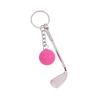 Simulation Mini Golf Ball Keychain Creative Metal Keyring Car Key Holder Bag Pendant Hanging Decoration Couple Gifts