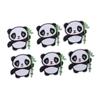 6PCS Panda Patch Panda Pattern DIY Sewing Sewing Patches Cotton Clothing Patches Custom Patches for