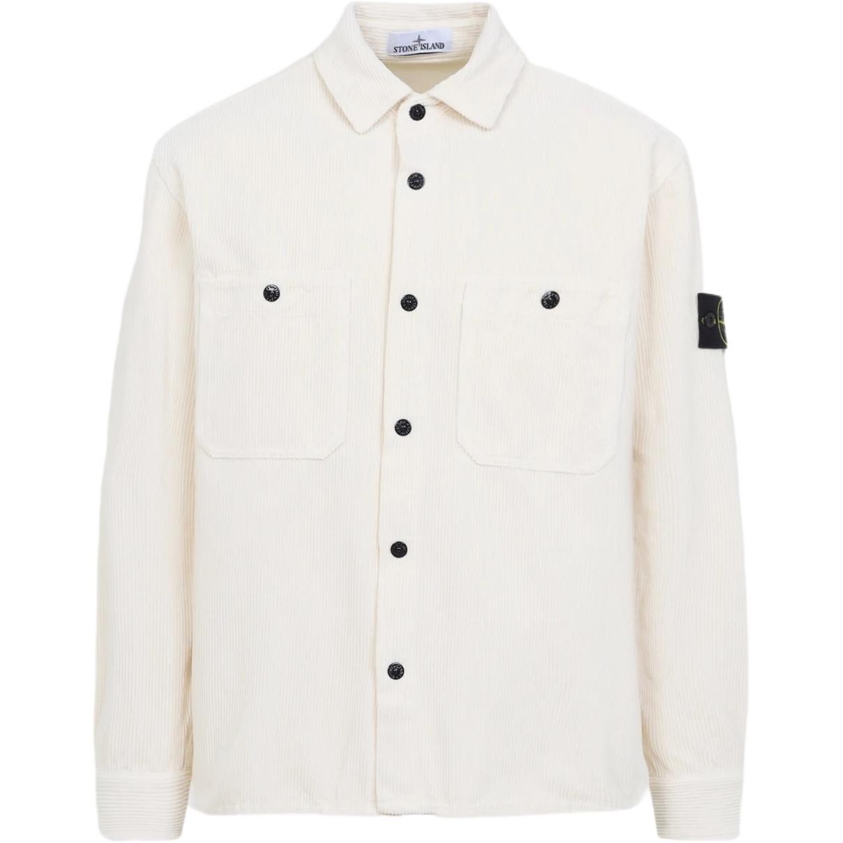 

STONE ISLAND Рубашка с длинным рукавом с рубчатым логотипом Мужские рубашки K2S151200012S0212V0093 S