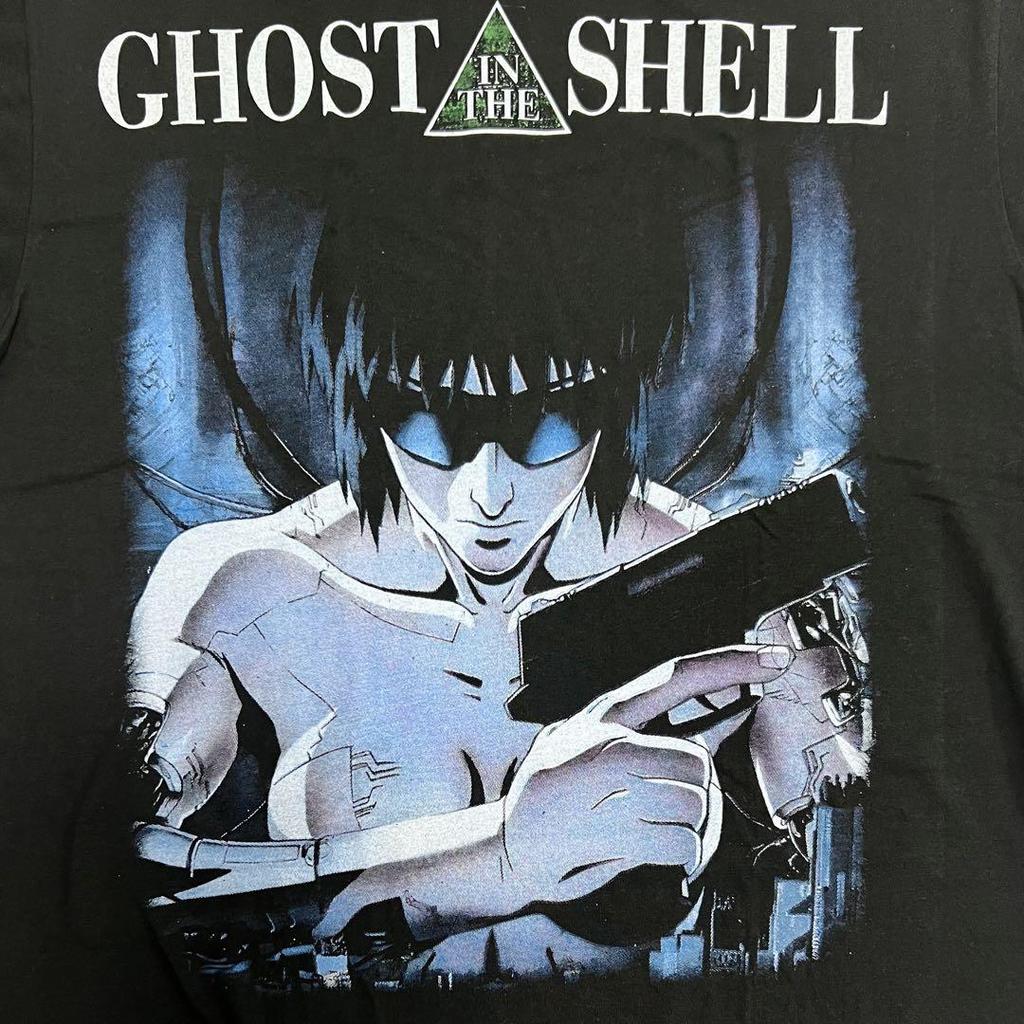 [USED] Ghost in the Shell Motoko Kusanagi Print Anime T-Shirt, Used, Size L, Black