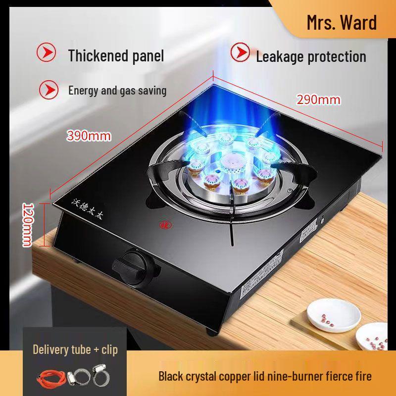 Home Energy-Saving Single Burner Gas Stove for LPG & Natural Gas